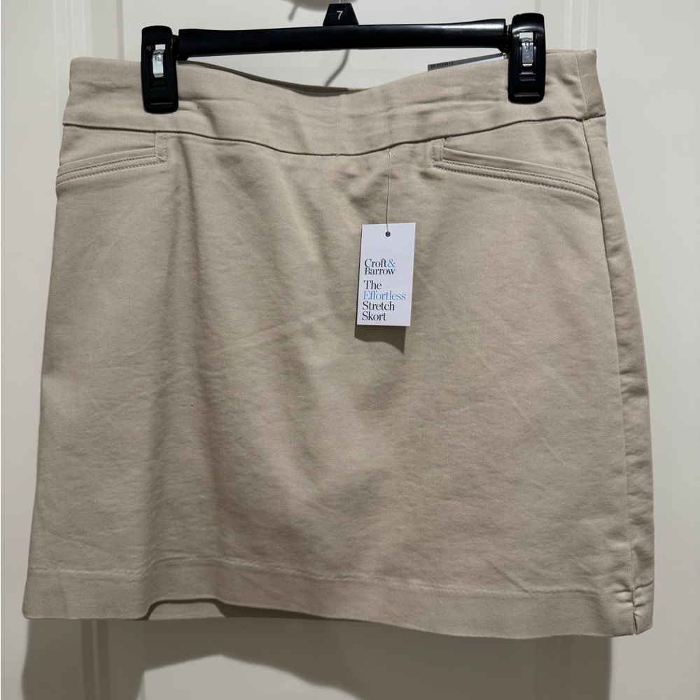 Croft & Barrow Beige Skort NWT